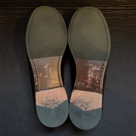 Cole Haan Black Leather Tassel Loafers - Size 7 - Picture 7 of 8